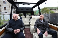 President Ilham Aliyev and President Aleksandr Lukashenko  visited Shusha city
