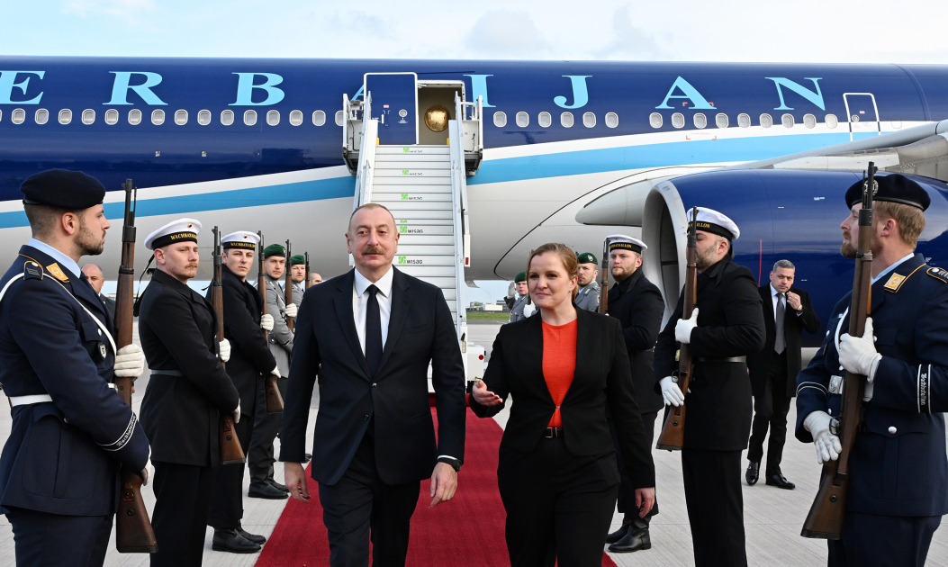 President Ilham Aliyev embarked on working  visit to Germany