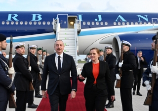President Ilham Aliyev embarked on working  visit to Germany